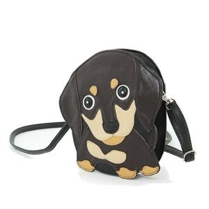Sleepyville critters dachshund  crossbody  bag